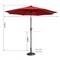 Nature Spring Nature Spring 9 Foot Patio Umbrella- Auto Tilt, Red 224578ARP - alternate 3